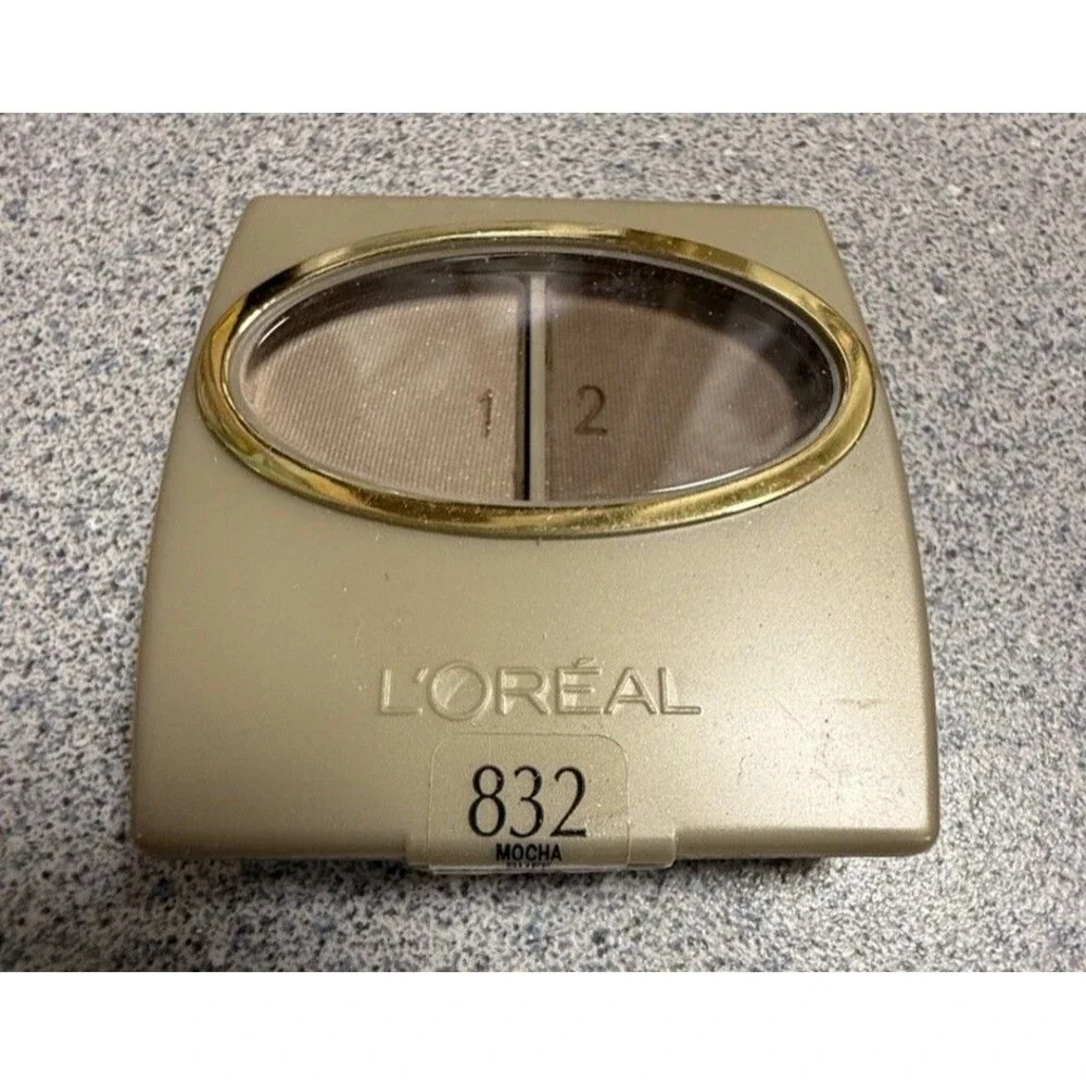 New L'OREAL WEAR INFINITE  Eye Shadow Duo - #832 MOCHA BUFF Matte/Perle *RARE